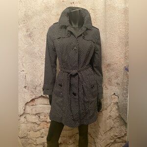 London Fog Polka Dot Lightweight Trench